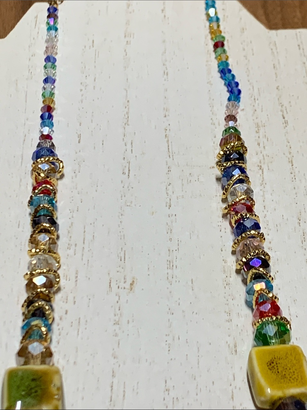 Glass Beaded Necklace NWOT - Picture 4 of 6